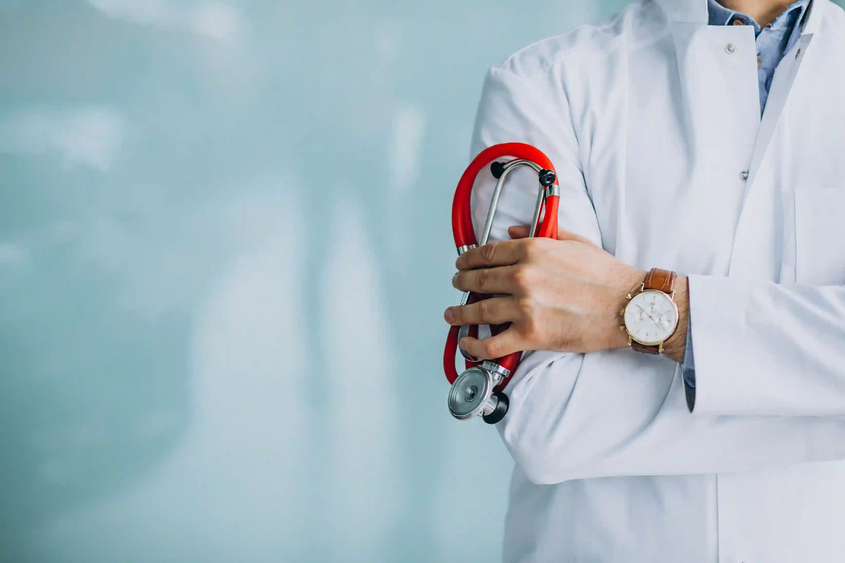 Doctor holding a stethoscope