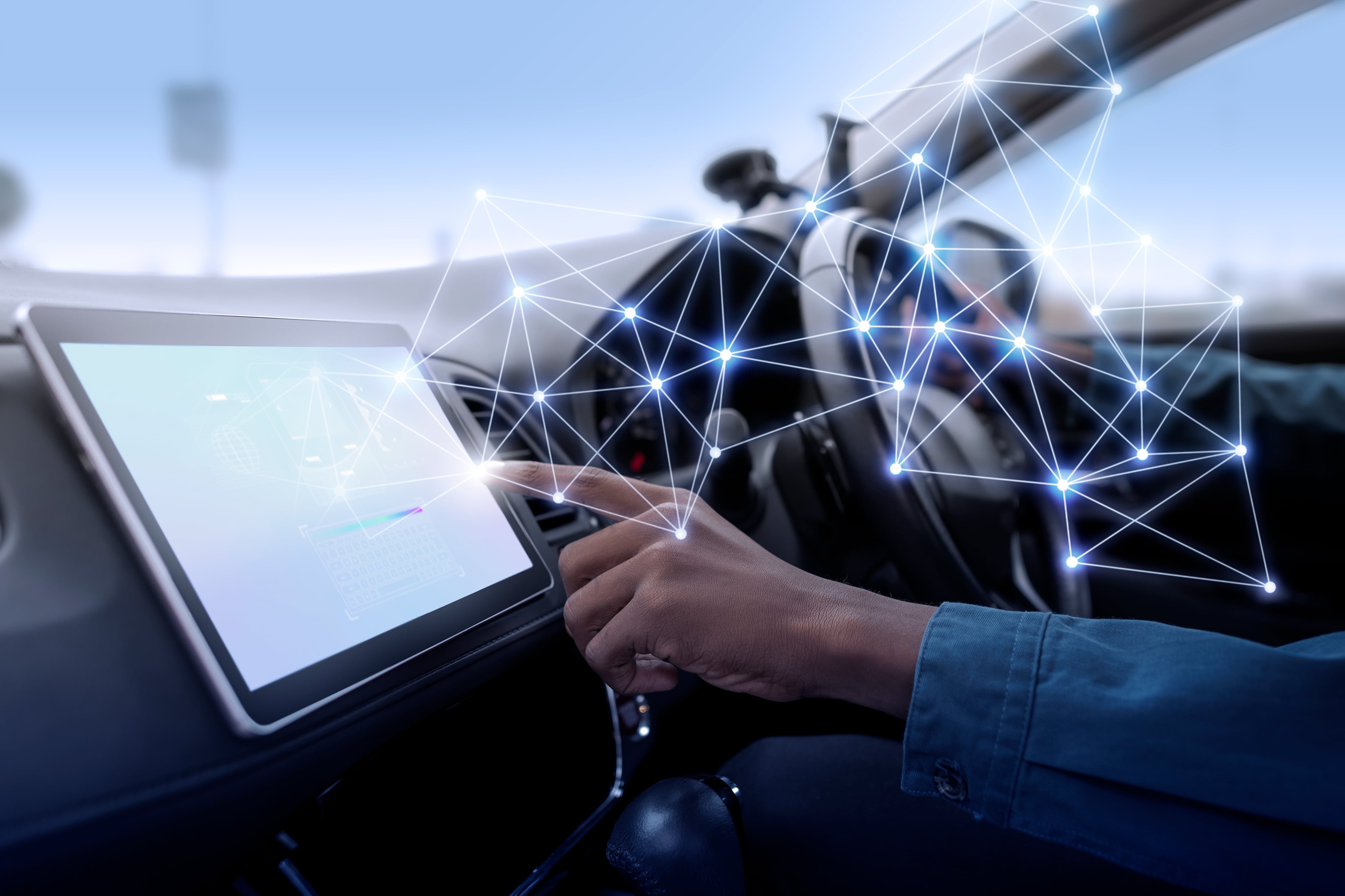 GPS navigation inside a vehicle