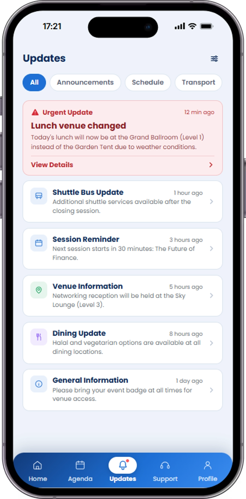 Event-Related Critical Updates